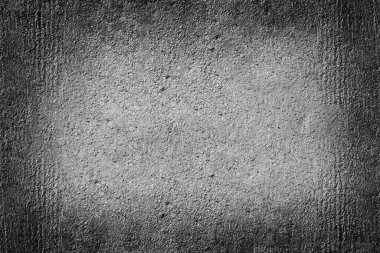 Somut kaba monokrom siyah-beyaz taş desen arka planı ve bir vignette efekti fotoğraf karıştırma için kullanışlı