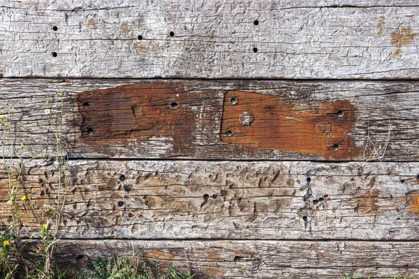 Eskimiş Kahverengi Yıpranmış Ahşap Meşe Keresteleri Arka Plan Fotoğrafı — Stok fotoğraf