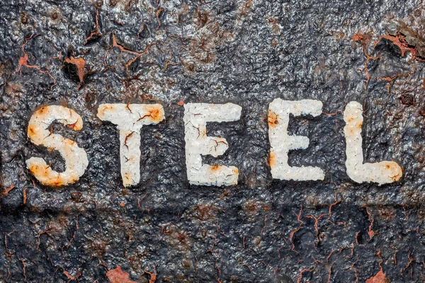 골동품 텍스트 Victorian Steel Sign Background Stock Photo Image — 스톡 사진