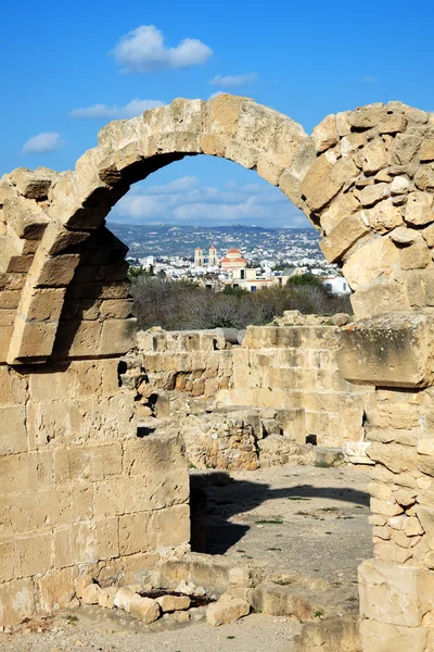 Ruínas do castelo de Saranta Kolones — Fotografia de Stock