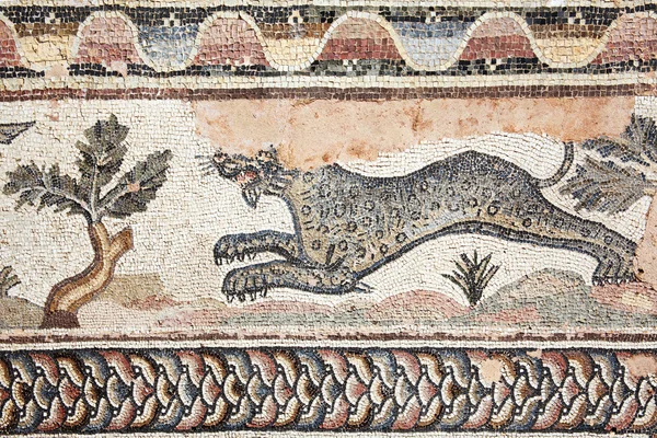 Mosaico romano en la Villa de Teseo — Foto de Stock