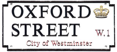 Oxford Caddesi tabelası