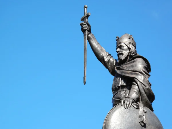 Král Alfréd socha — Stock fotografie