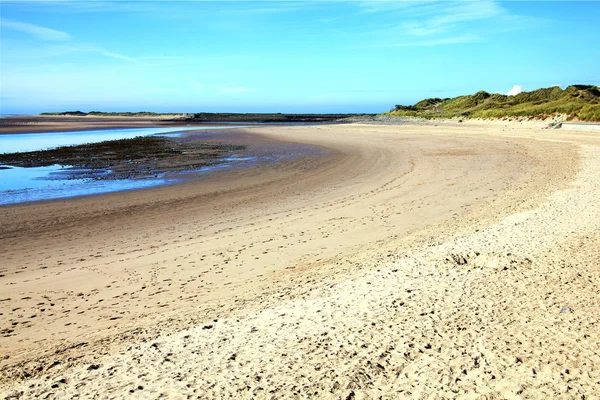 Gele zandstrand — Stockfoto