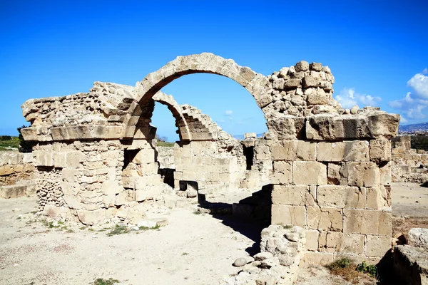 Ruinele castelului Saranta Kolones — Fotografie, imagine de stoc