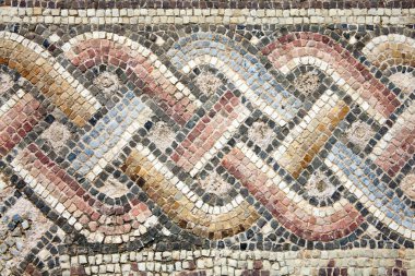 Roman mosaic border clipart