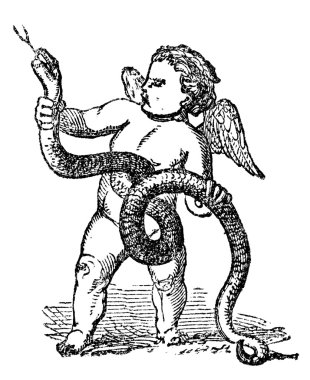 Eros Cherub With Serpent