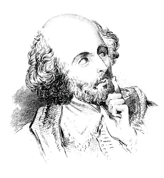 William Shakespeare portrait — стокове фото