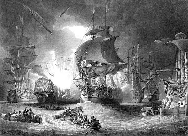 Battle Of The Nile Lord Nelson — Stockfoto