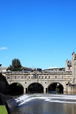 Pulteney Köprüsü, bath, somerset, İngiltere