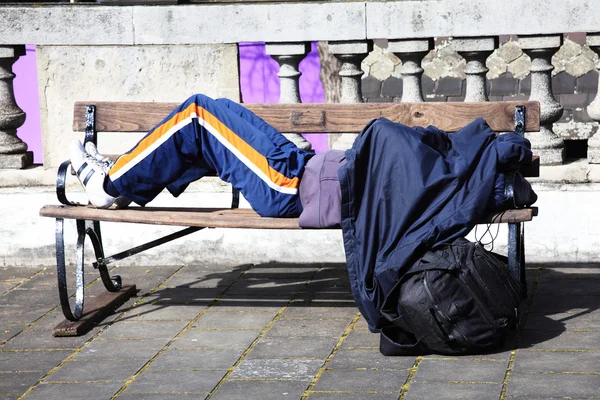 Dormir duro em Londres — Fotografia de Stock