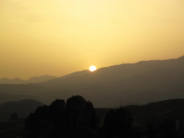 Схід сонця в Іспанії — стокове фото