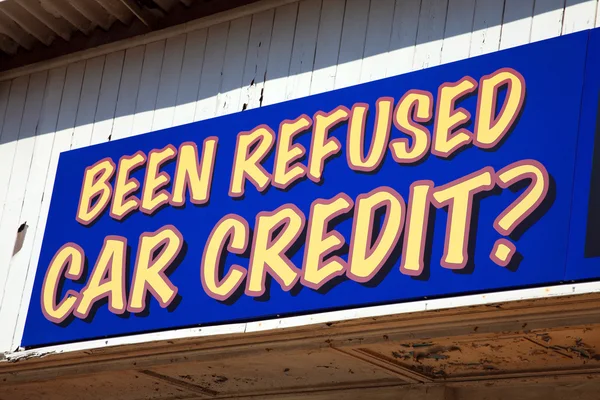 Car Credit Placard — Stock Photo, Image