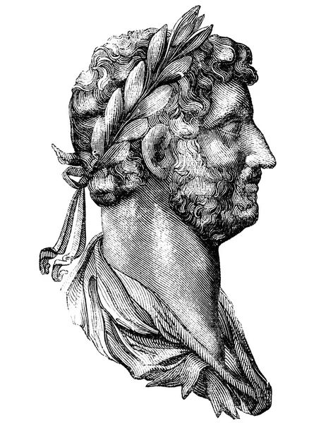 Hadrian Roman Emperor — Zdjęcie stockowe