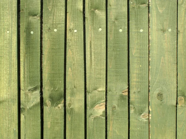 Green Wooden Fence Background — Stock Photo, Image