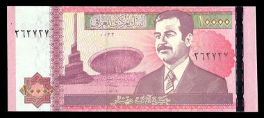 Irak banknot Saddam Hüseyin