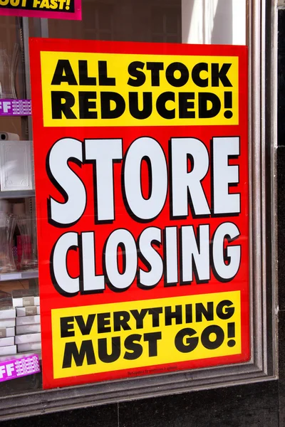 Store Closing Poster — Stock Photo, Image