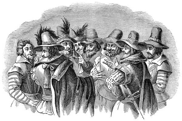 Guy Fawkes and his conspirators — ストック写真