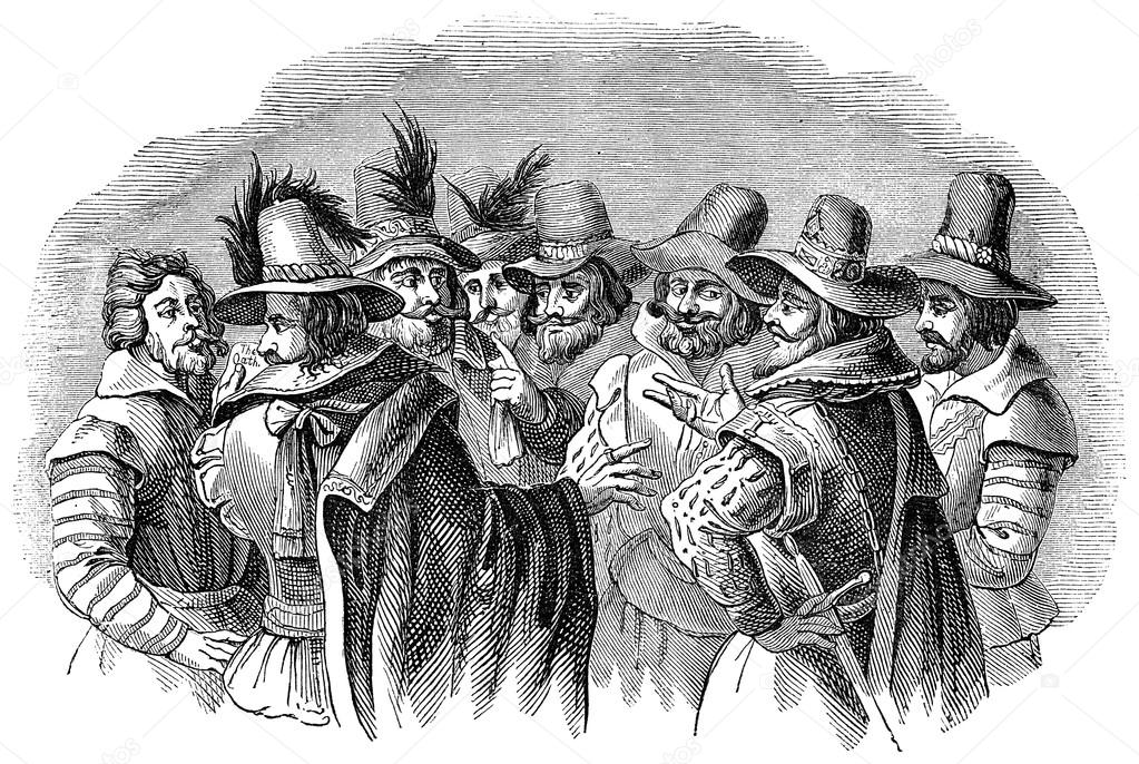 Guy Fawkes and his conspirators