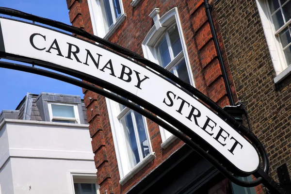 Carnaby street znamení — Stock fotografie
