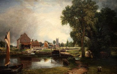 Dedham kilit ve Mill, John Constable