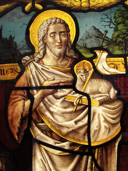 Jezus Christus, gekleurd glas — Stockfoto