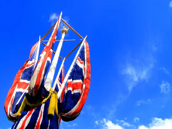 Union Jack bayrak standartları — Stok fotoğraf