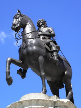 Charles I equestrian statue clipart
