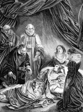 Death Of Queen Elizabeth I clipart