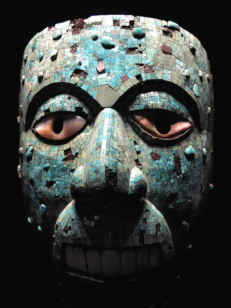 Antigua máscara azteca — Foto de Stock