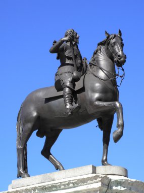 King Charles I equestrian statue clipart