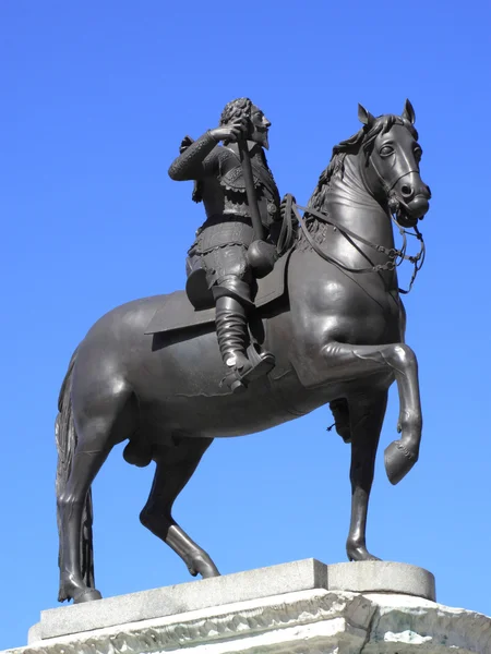 King Charles I equestrian statue — 图库照片