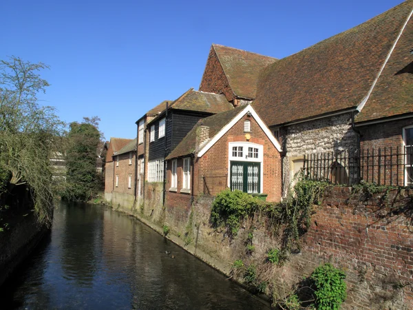 Río Stour, Canterbury Kent — Foto de Stock