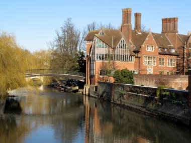 Trinity Hall, Cambridge University on River Cam