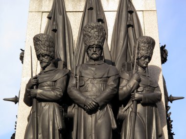 Guardsmen, Crimean War Memorial, London clipart