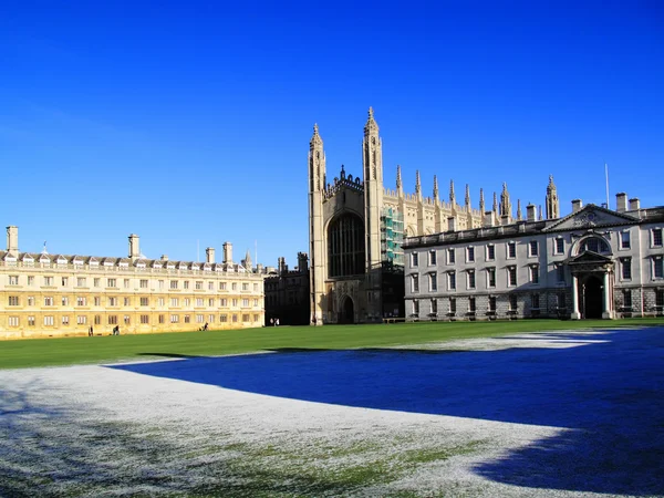 King's College i Clare College, Cambridge University — Zdjęcie stockowe