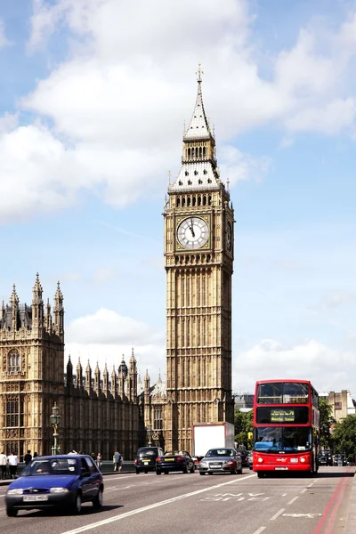 Big ben a budova parlamentu — Stock fotografie