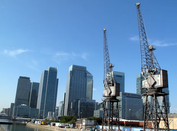 Canary Wharf in Londen-Docklands — Stockfoto