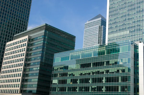 Canary Wharf in London Docklands — Stock Photo, Image