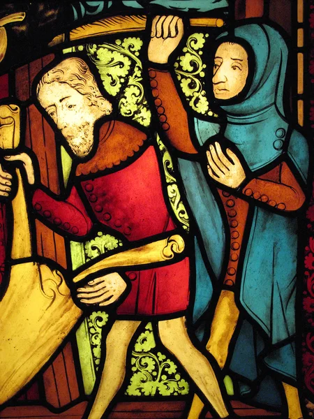 Medieval Stained Glass — Stock Photo, Image