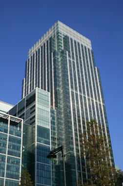 Canary Wharf Tower in London Docklands clipart