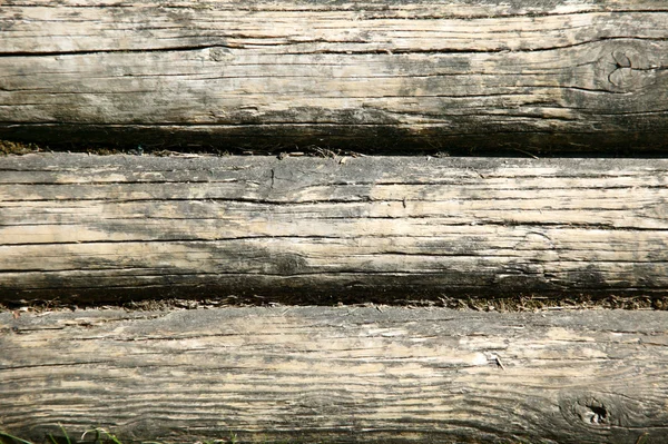 Old wood logs background — Stock Photo, Image