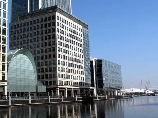 Office skyscrapers in Canary Wharf — Stock Photo, Image