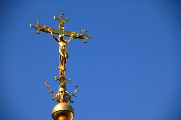 Goldkreuz Hintergrund — Stockfoto