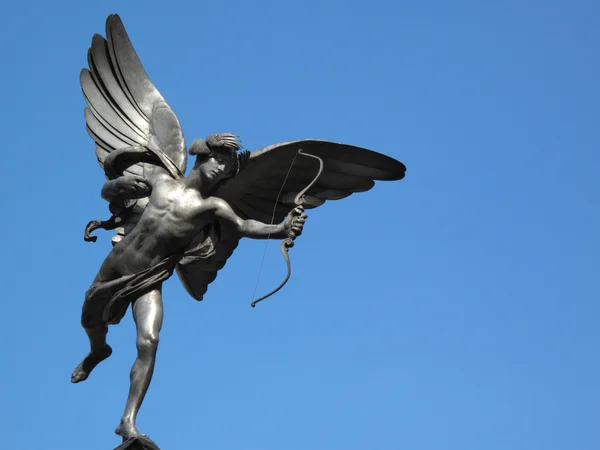 Eros standbeeld in Piccadilly Circus-Londen — Stockfoto