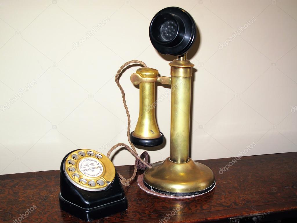 Antique candlestick telephone