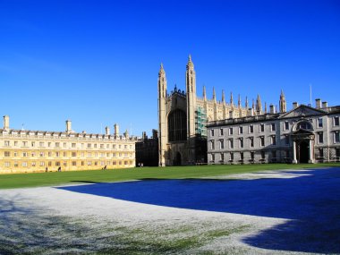 King's College and Clare College Cambridge University clipart