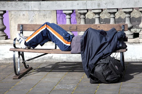 Dormir duro em Londres — Fotografia de Stock