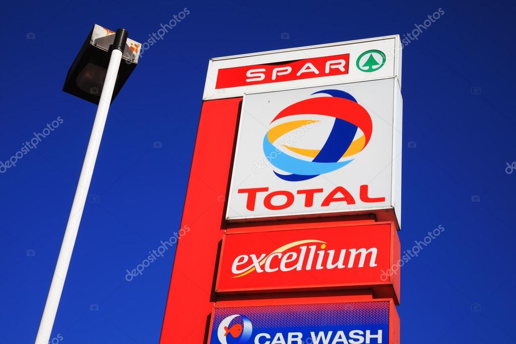 London, UK, May 26, 2012 : A  Total petrol station sign in the Kilburn High Road showing its company logo