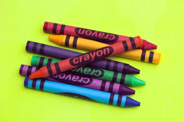 Fond de crayons de cire — Photo